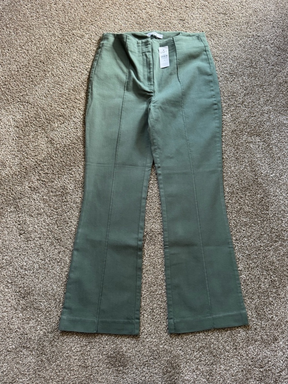 Ann Taylor LOFT Pleated Kick Crop Pants - NWT